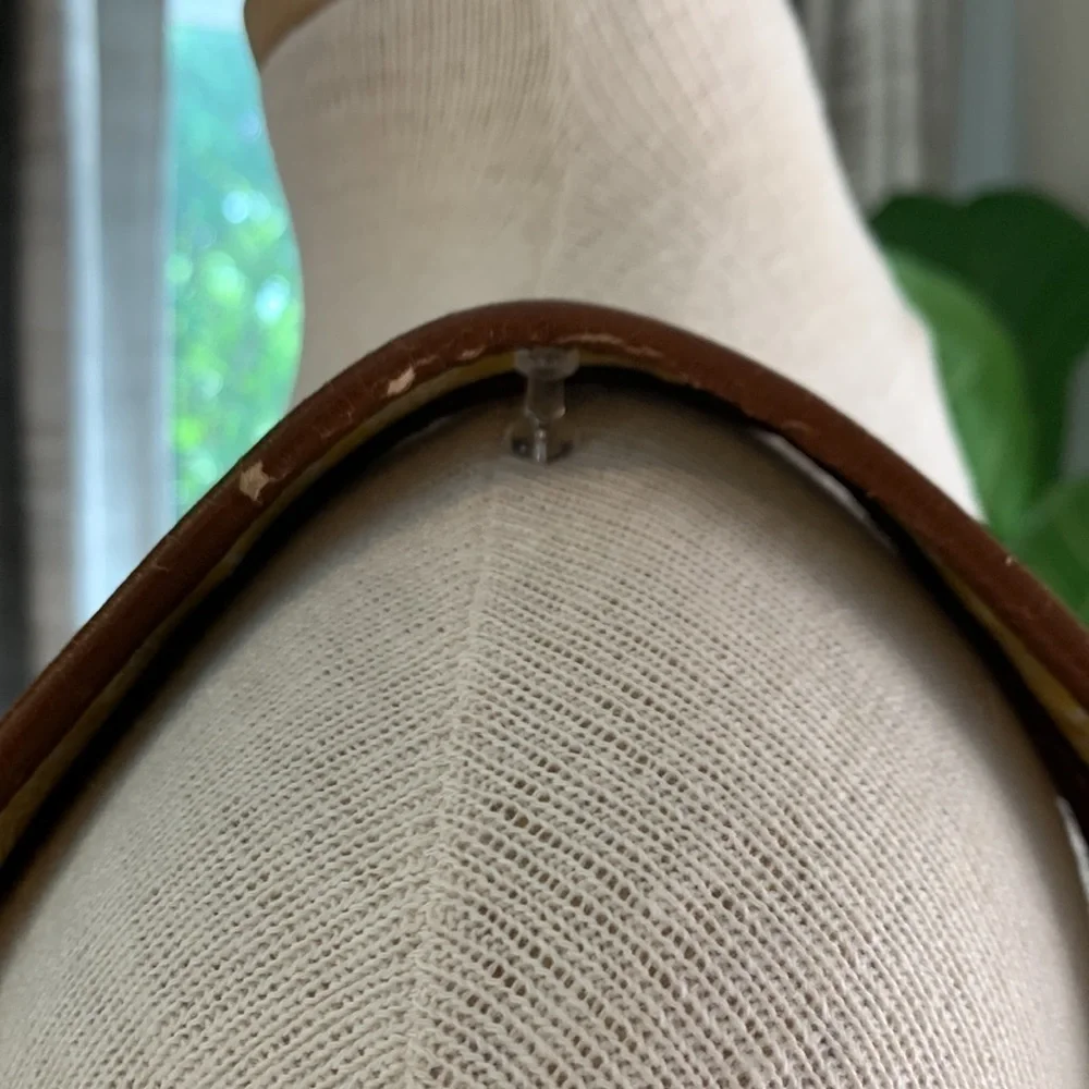 FOSSIL canvas and leather floral purse